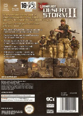 Conflict - Desert Storm II - Back to Baghdad box cover back